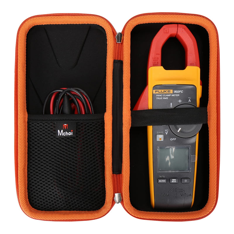 [Australia - AusPower] - Mchoi Hard Case Suitable for Fluke 902 FC HVAC True-RMS Clamp Meter, Waterproof Shockproof Clamp Meter Protective Case, Case Only 