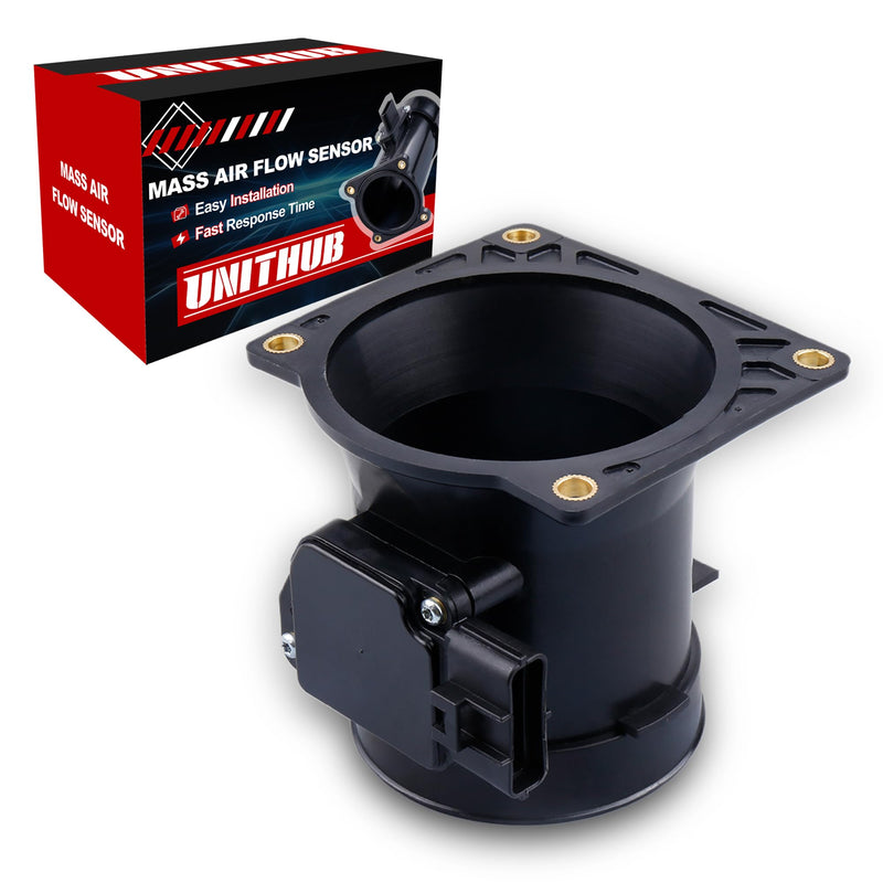 MAF Mass Air Flow Sensor Meter w/Housing 2451136 Compatible for Ford F150 F250 F350 E150 E250 E350 Crown Victoria Explorer Mustang Excursion Compatible for Lincoln Town Car 2000-2005