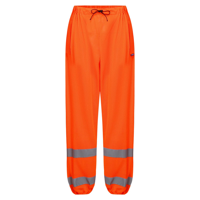 A-ASFETY High Visibility Reflective Traffic Safety Work Mesh Road Pants Medium Orange