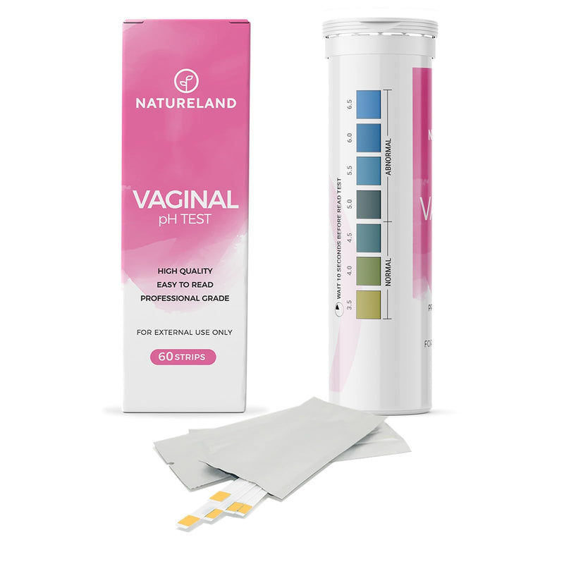[Australia - AusPower] - NATURELAND Feminine pH Test Strips Value Pack - Vaginal Health Monitor for Acidity & Alkalinity Balance, Quick & Accurate (60 Count) 1 Count (Pack of 60) 