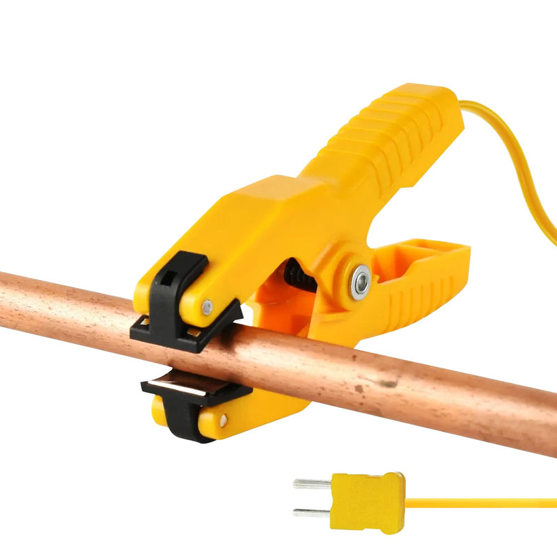 [Australia - AusPower] - Pipe Clamp Thermocouple K-Type Thermocouple Sensor Temperature Lead Pipe Clamp, 13/8", -40-200℃. HVAC Tool, Thermometer, Klein Temperature Clamp. 
