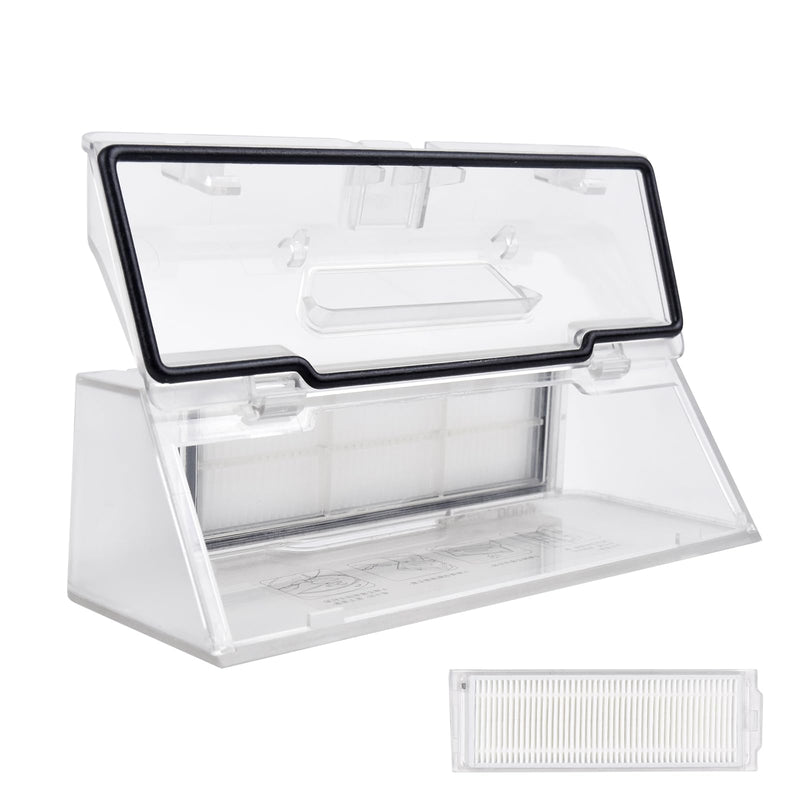 1 Filter +1 Sweeping Robot dust Box Garbage Box, Compatible with WYZE Sweeping Robot, Used for WVCR200S Replacement Robot Spare Parts