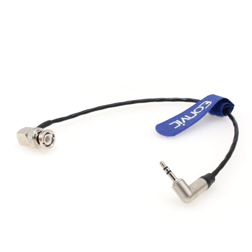 Tentacle Sync 3.5mm TRS to BNC Timecode Cable for Canon EOS C300/500 Sony F55/ Amira/Zoom F8 Camera,30CM 30cm