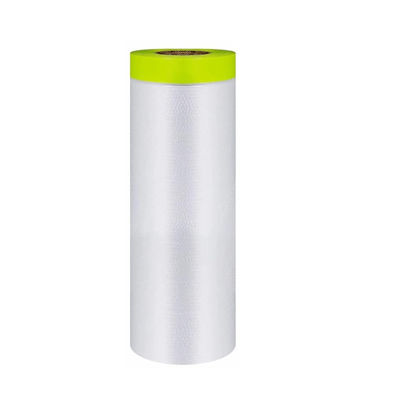 Tape and Drape Painters Tape and Plastic Film - 55in x 65ft Roll for Cars, Auto Body, Skirting and Frames 1 55 inch x 65 feet