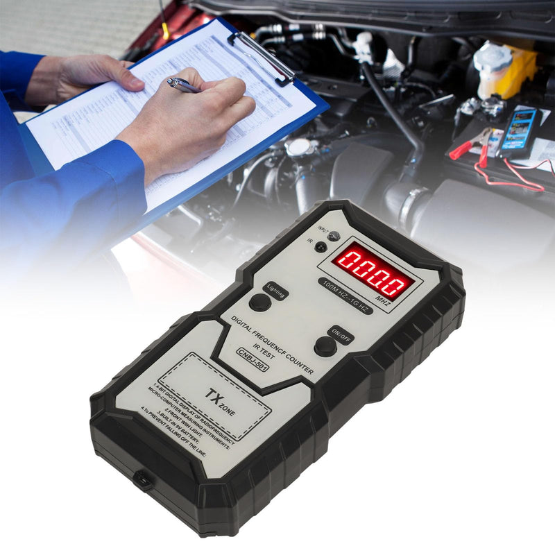 [Australia - AusPower] - Key Fob Frequency Tester,Remote Keys Infrared Frequency Tester with LED Lights,100M HZ to 1G HZ High Accuracy Digital Display Key Fob Frequency Tester 