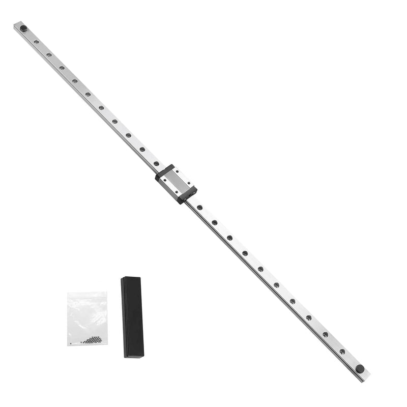[Australia - AusPower] - 600mm MGN12 Linear Rail Guide with MGN12H Stainless Steel Black Carriage Block for DIY 3D Printer and Machines(Type H,600 mm) 600mm 