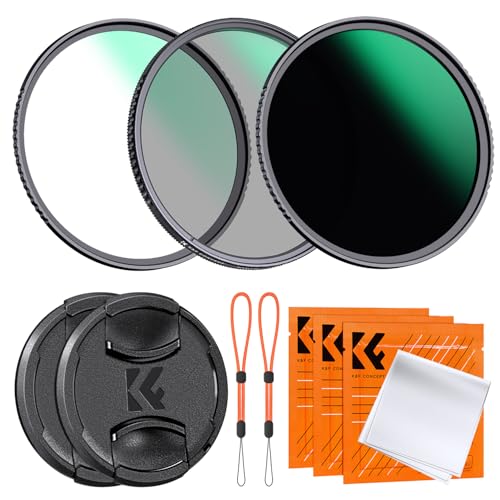 K&F CONCEPT 49mm CPL MCUV ND1000 Lens Filter 2 Lens Caps Kits