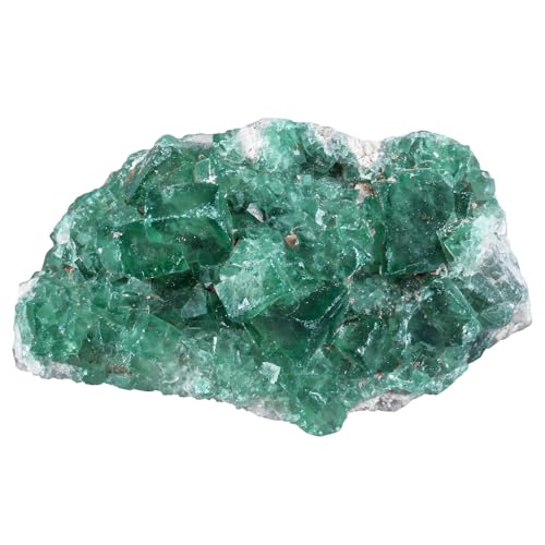 Sportmusies Natural Green Fluorite Crystal Cluster, 0.98-2.95 inches 0.98 - 2.95 Inch