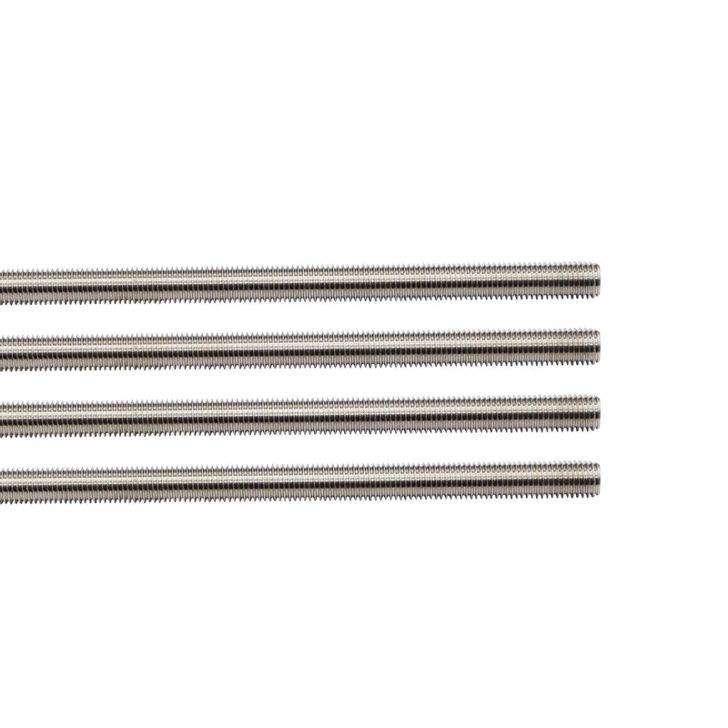 [Australia - AusPower] - 4 Packs 304 Stainless Steel 5/16"-18 Thread Fully Threaded Rods, 12" Length, Right Hand Threads, Low Magnetic 