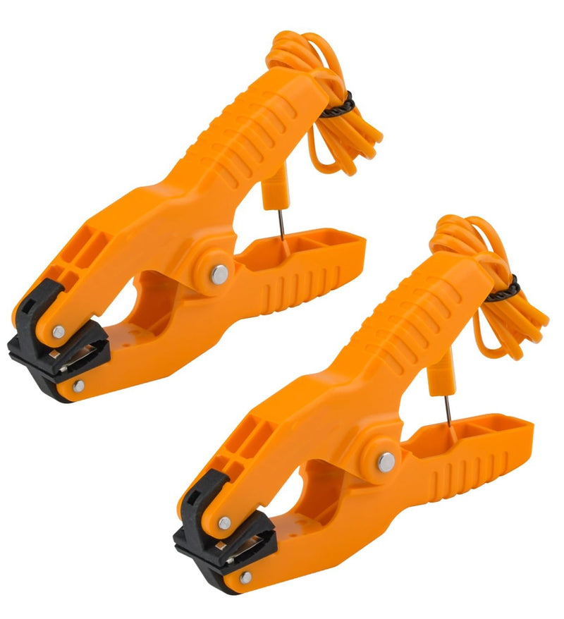 [Australia - AusPower] - 2 PCS Temperature Clamp K Type Temperature Pipe,Aideepen HVAC Thermocouple Clamp Probe Temperature Probe Clamp -40~392°F(-40~200℃) 