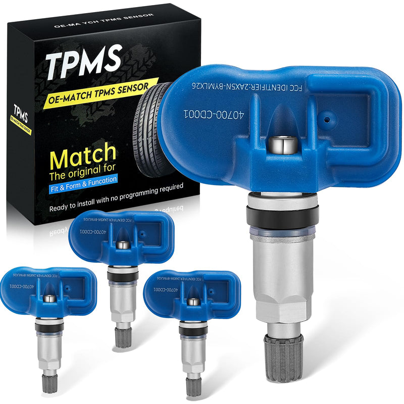 [Australia - AusPower] - TPMS Sensor 40700-CD001 for 315Mhz Tire Pressure Monitoring Sensor Compatible with Nissan Altima Cube Frontier Maxima Murano Quest Xterra 03-20, Compatible Infiniti Q45 QX4 QX56 03-10 (4 Pcs) 