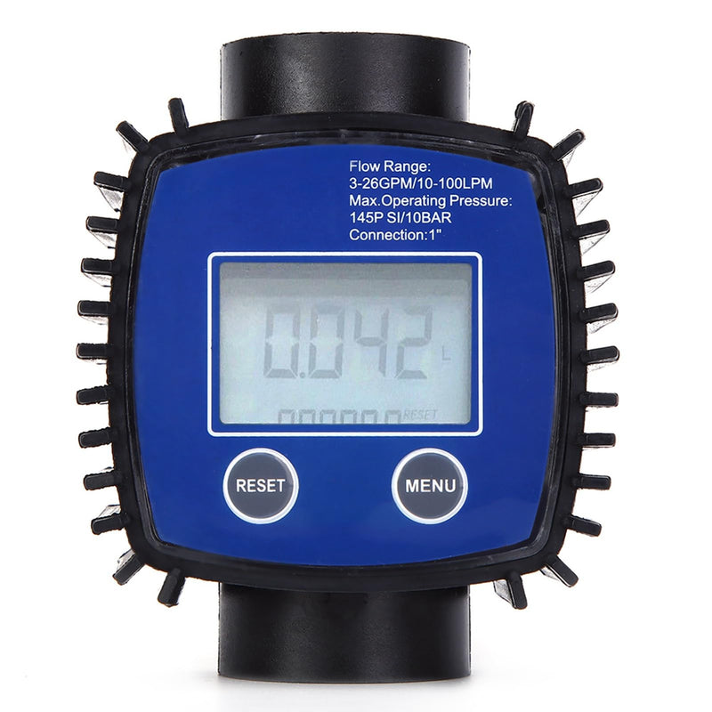 [Australia - AusPower] - Meter with Digital Display, High Precision Water Testing Meters, Portable Measuring Tool Suitable for Gasoline, 1 Inch Internal Thread 