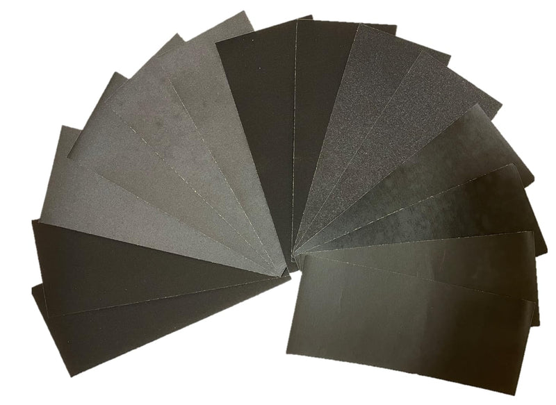 [Australia - AusPower] - Aventurine 14pcs Sandpaper 400 to 2000 Grits, Wet and Dry Sandpaper 9x3.6 Inch for Cars Polishing Metals Walls Wood Furniture Sanding, 400 600 800 1000 1200 1500 2000 Grit Wet/Dry Sandpaper Sheets Kit 