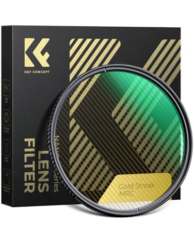 K&F CONCEPT 72mm Gold Streak Effect Lens Filter (2mm)