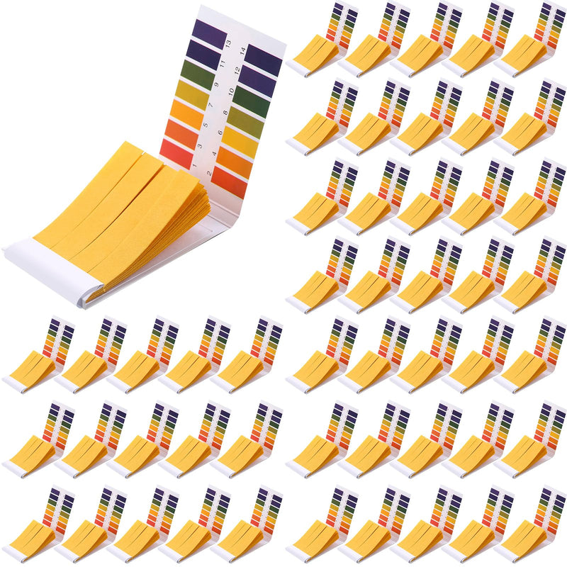 [Australia - AusPower] - Handepo 50 Pack pH Test Strips 1-14 Universal pH Test Paper Full Range Litmus Test Paper Strips pH Test 4000 Strips for Teaching, Student, Chemistry Experiment, Saliva Urine Water Soil 