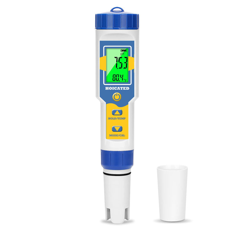 [Australia - AusPower] - Digital Salinity Tester for Saltwater Pool Salt Tester pH Meter for Swimming Pool Hot Tub Spa Koi Pond Aquarium PPM EC Meter for Hydroponic Nutrient TDS Meter for Drinking Water RO System 5 in 1 Tester 