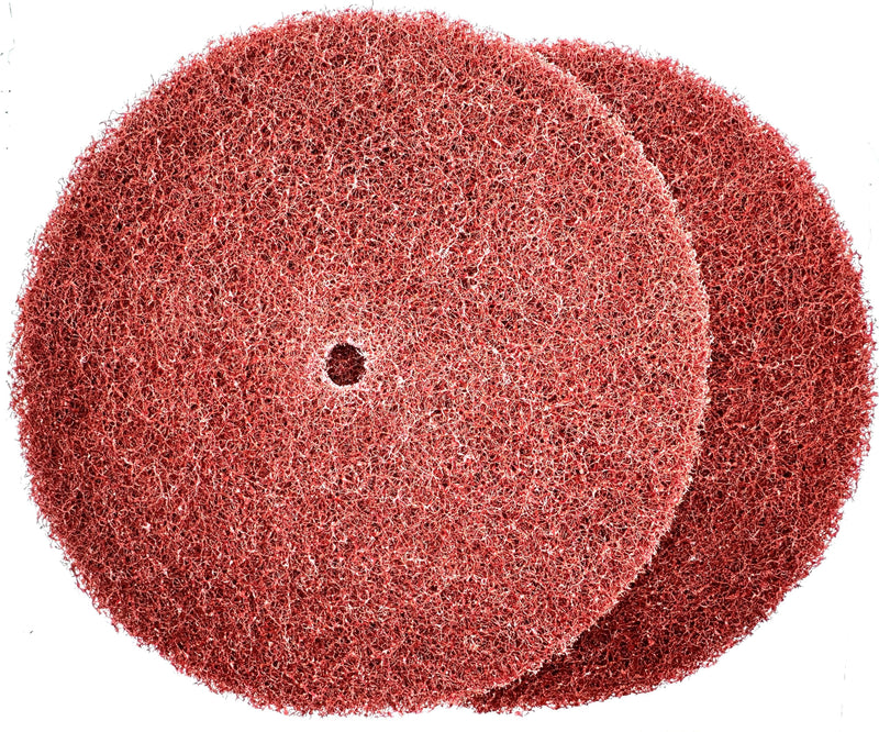 [Australia - AusPower] - 2 Pack 10” x 5/8” Medium (AMED) High Strength Non-Woven Buffing, Blending, Cleaning, Light Deburring & Finishing Discs, 05317, Pack of 2 10" X 5/8" AMED 
