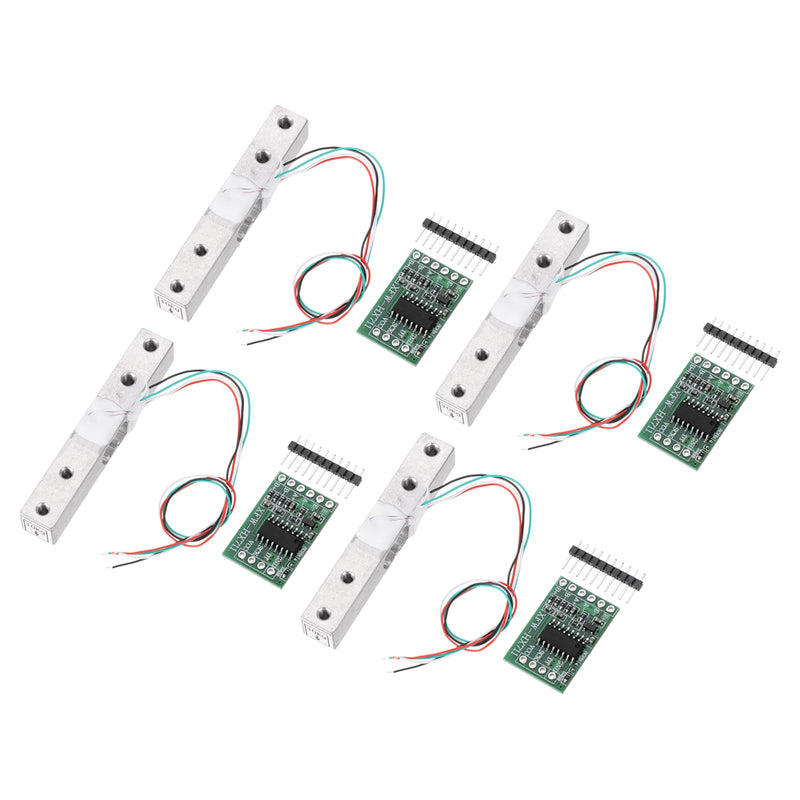 Quartzman HX711 Digital Load Cell 10 kg Module Weighing Sensor Pack of 4 | 24 Bit, Precision A/D, Dual-Channel, for DIY Portable Electronic Kitchen Scale Kit