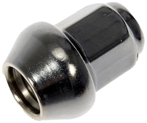 Dorman 611-344 M12-1.50 flat top wheel lug nuts, 17 mm hex, 32 mm length, 10-pack