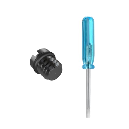 Abooxiu Screw with Screwdrivers for Urn Necklace Cremation Jewelry Ashes Keepsake Stainless Steel Replacement Black Black Screw+Screwdriver