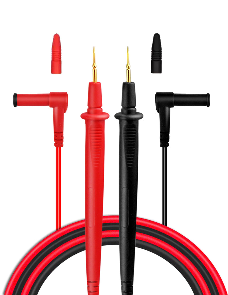 [Australia - AusPower] - ZB-X20 Ultra-Sharp Test Leads Multimeter Meter Tester Needle Point 35” Test Probe Lead 1000V 20A Compatible with FLUKE/Amprobe/Extech/Hioki/SANWA/Klein Tools/Digital Multimeters ZIBOO X20 