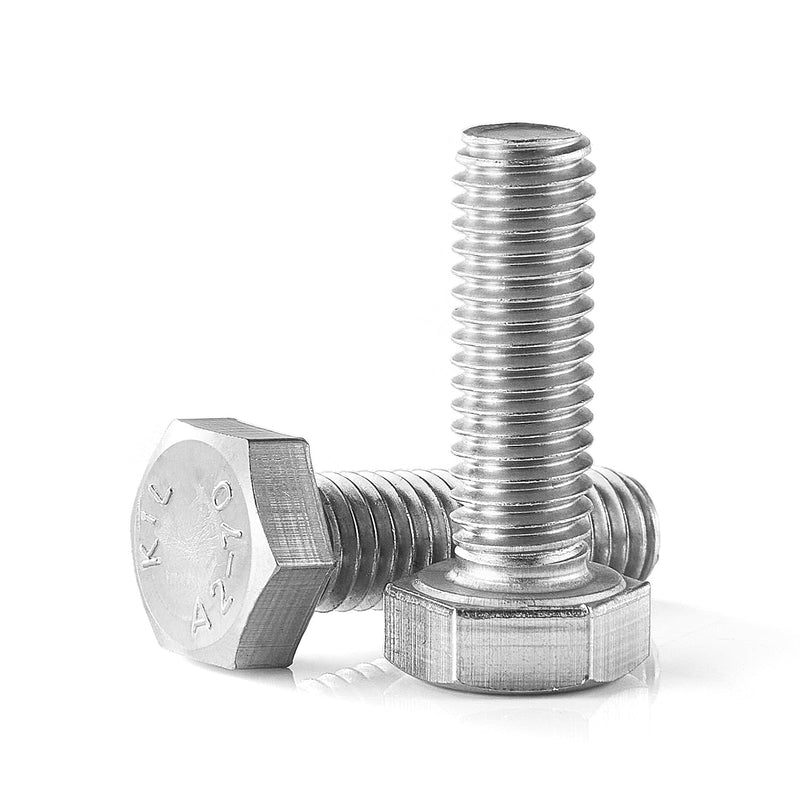 [Australia - AusPower] - M4-0.7 x 6mm Heavy Duty Hexagon Bolts Hex Head Screws, 304 Stainless Steel, Metric Machine Fully Thread, Bright Finish, 100PCS M4-0.7 x 6mm(100PCS) 