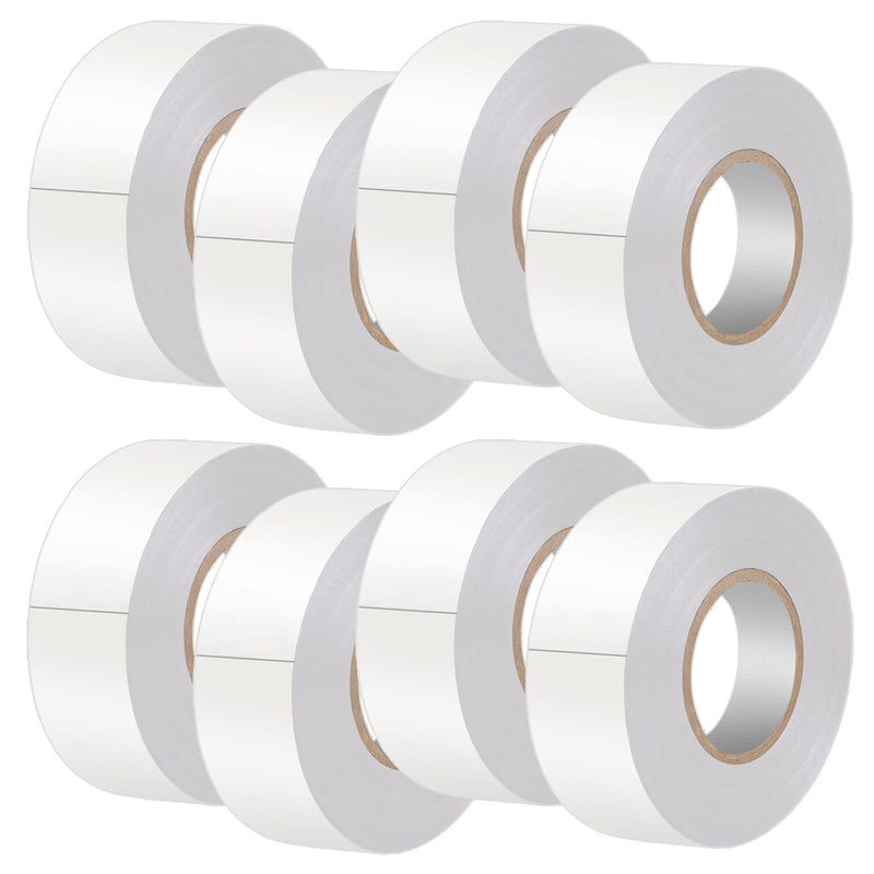 LYLTECH White Electrical Tape 8Rolls, 7mils x 3/4 in x 30 ft, Flame Retardant,Waterproof,Strong Adhesive, Durable, Easy-Wrap,High Temp Electrical Tape Electric Super Vinyl 8 White