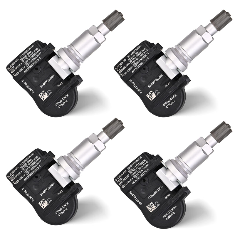 [Australia - AusPower] - TPMS Tire Pressure Sensors 433MHz Compatible with Nissan Altima 2013-2018 Murano 2015-2018 Pathfinder 2013-2018 Replaces# 407003JA0A 407003JA0B (4 PCS) 