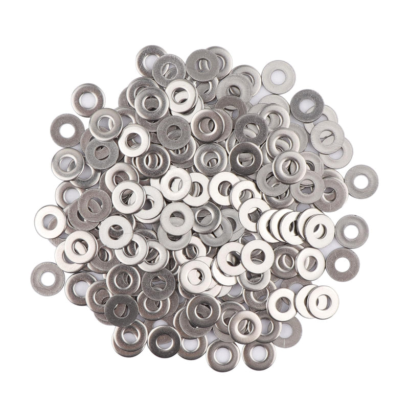 [Australia - AusPower] - 200pcs #8 x 7/16'' Washers 304 Stainless Steel Flat Washers Universal Metal Washers #8 x 7/16'' 