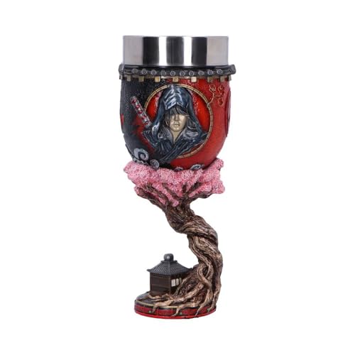 Nemesis Now Assassin's Creed Shadows red goblet, 19.5cm tall, detailed design, perfect for collectible goblets and chalices.