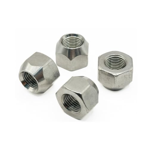 Mighty Fasteners 304 stainless steel open cone wheel lug nuts, 1/2"-20 thread, 20-pack