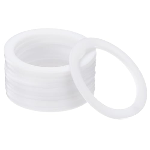 PATIKIL PTFE flat washers, 45mm outer diameter, 35mm inner diameter, 2mm thick, 100-piece set