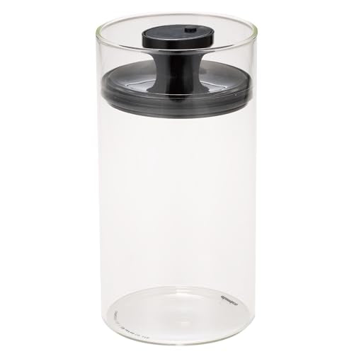 シービージャパン(CB JAPAN) CBJAPAN Storage Container, Heat Resistant Glass Canister, 33.8 fl oz (1,000 ml), Can Deflate Excess Air for Storage, Heat Resistant Glass Canister, Large Size, atomico 1000ml