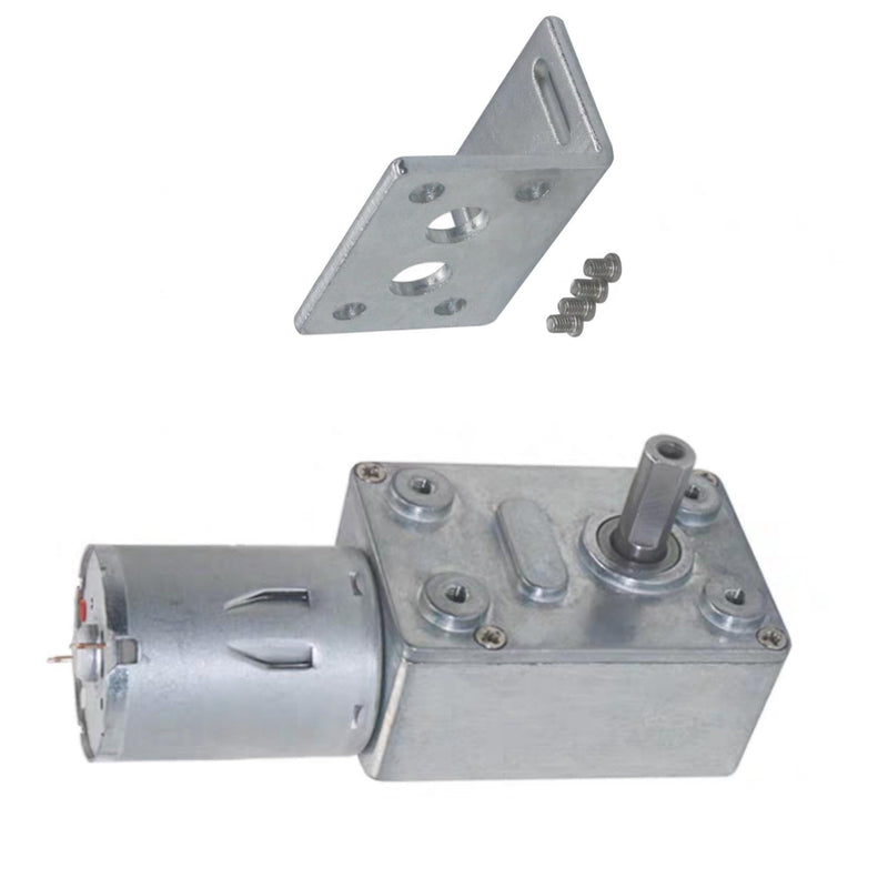 [Australia - AusPower] - DC 12V High Torque Turbo Worm Electric Geared Motor Reduction Speed Reversible JGY-370 ﻿ (12V 10RPM) 12V 10RPM 