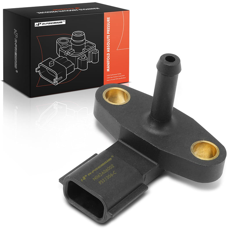 [Australia - AusPower] - A-Premium Manifold Pressure (MAP) Sensor [3 Pins] Compatible with Nissan Altima 2013-2018 2.5L, 370Z 2009-2016 & Infiniti Q60 2014-2015, G37 2009-2013, Q40 2015, EX37 2013, Replace# 22365EY01B 