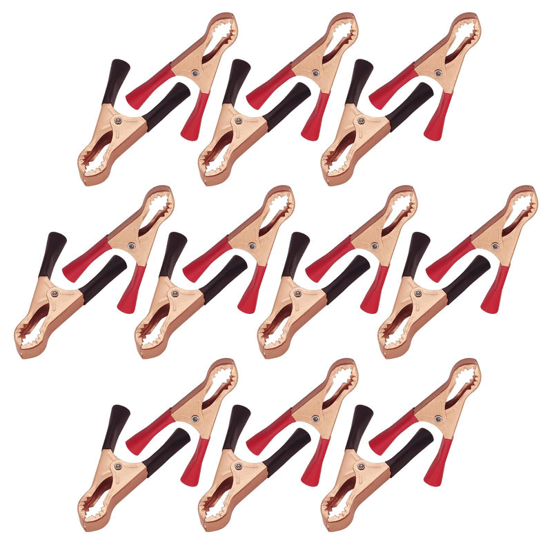 [Australia - AusPower] - Insulated Alligator Clips, Battery Alligator Clamps, 50A Copper Plated Alligator Clips Electrical Testing, Lead Probe Alligator Clamps(50A,20-PACK) 
