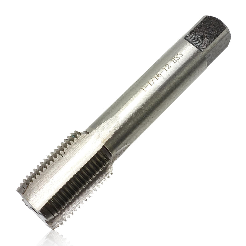 1-1/16"-12 Tap UN Right Hand Straight Flute Machine Tap Nominal Diameter 1-1/16" Thread Per Inch 12 Fin Thread Tolerance Grade 2B High Speed Steel HSS 1-1/16"-12 Right Hand Tap