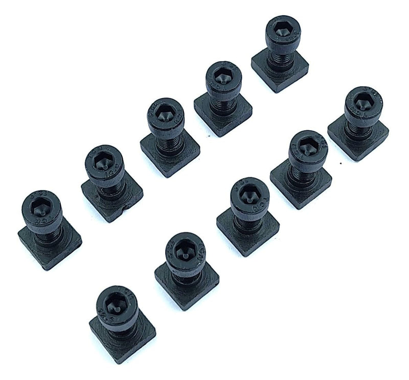 [Australia - AusPower] - A.D. International T-Nuts Bolts x 10 Sets for 3" (75 mm) & 4" (100 mm) Rotary Table (M5 Thread) 