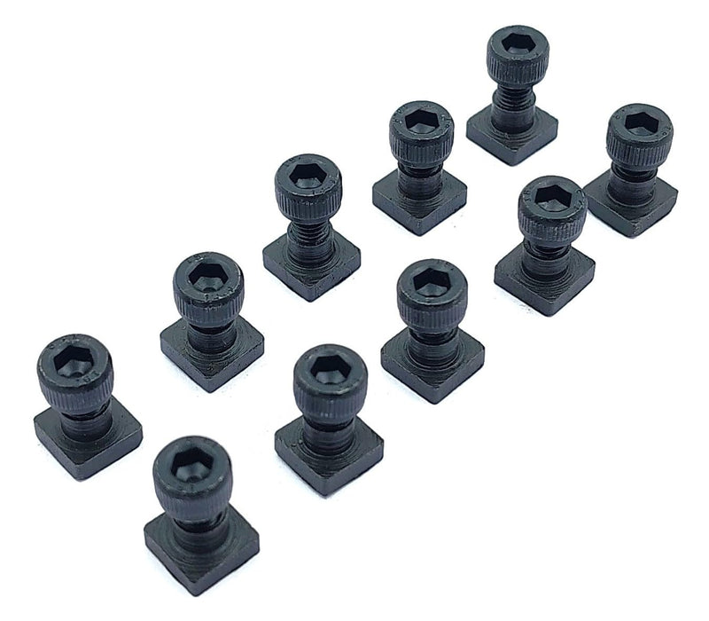 [Australia - AusPower] - A.D. International T-Nuts Bolts x 10 Sets for 3" (75 mm) & 4" (100 mm) Rotary Table (M8 Thread) 