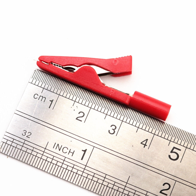 [Australia - AusPower] - 5Colors Insulated Mini Test Alligator Clips Crocodile Clamps for 2mm Test Probes, 2mm Banana Plugs Multimeter Electrical Testing 10Pcs 5 Colors 