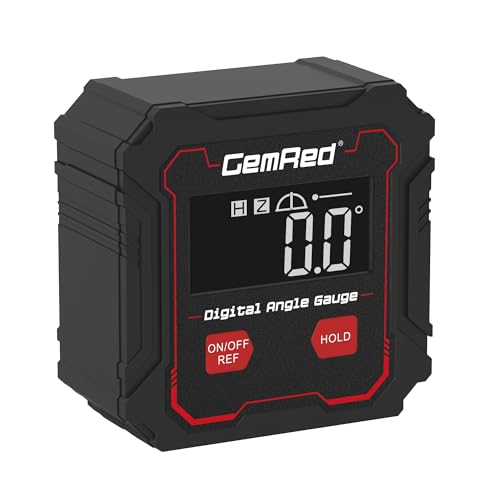 GemRed Digital Angle Gauge DAG-V1 protractor with LCD display and angle measurement controls