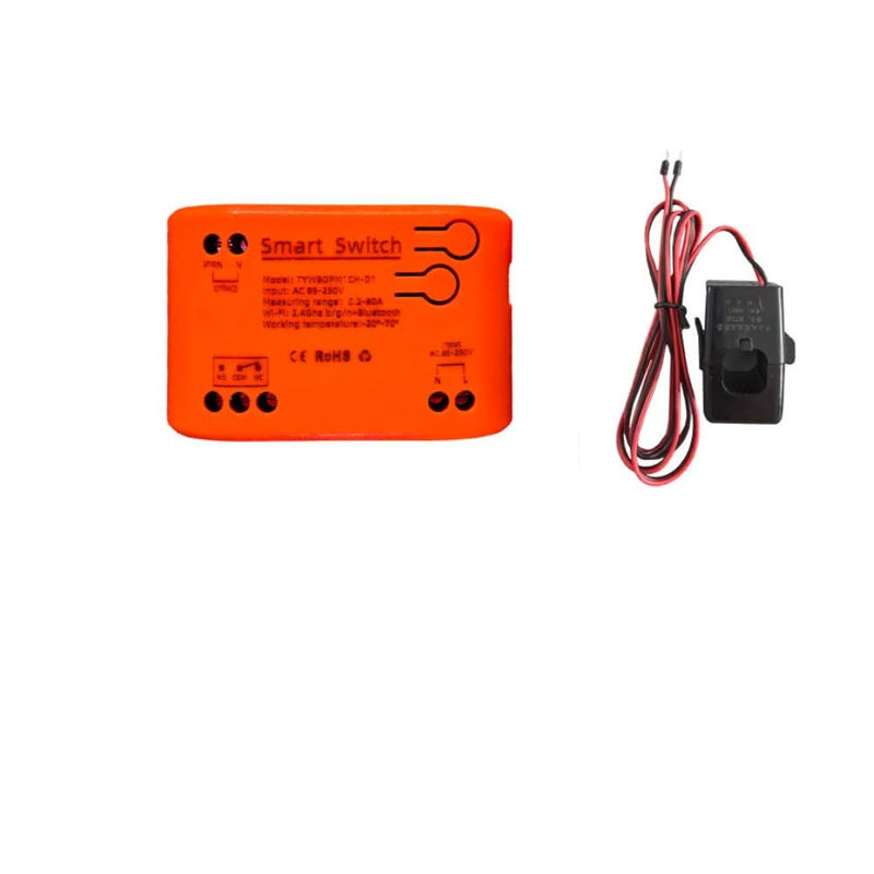 Tutya app WIFI Smart Energy Power Meter Monitor, Smart Single Phase Clamp Electricity Meter with 1 * 80ACT Current Transformer, Remote Monitor Meter Real-Time Electricity