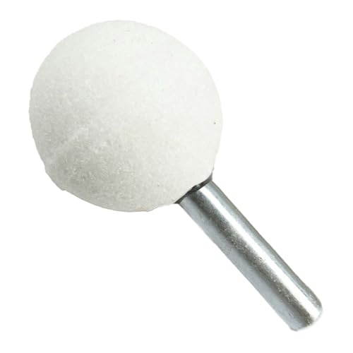 Ball Grinding Bits 6mm x 20mm Grinding Wheel Head White Corundum Ball Rotary Burr for Ceramic Stone Metal DIY Grinding 10pcs 20mm Diameter