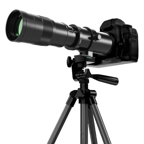 BENOISON 420-800mm MF Telephoto Lens EF Lens for Canon DSLR For Canon EF/EF-S (Black)