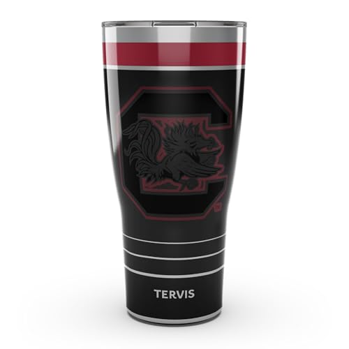 Tervis Traveler South Carolina Gamecocks - Night Game Triple Insulated Tumbler Travel Cup Keeps Drinks Cold & Hot, 30oz, Stainless Steel