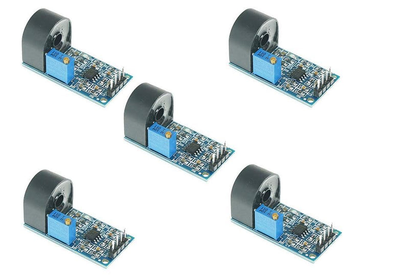 [Australia - AusPower] - Set of 5 Ultrasonic ZMCT103C Sensor Modules, 3.3-5V, Blue and Black 