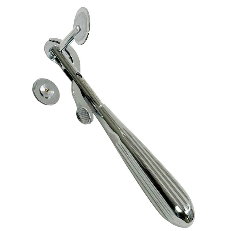 [Australia - AusPower] - Finger Ring Removal Cutters with Lever Guard - First Aid, Fire Rescue, EMT Tool, Finger Ring Cutting Plier Style Device, Circular Rotating Blade (Chrome) Chrome 