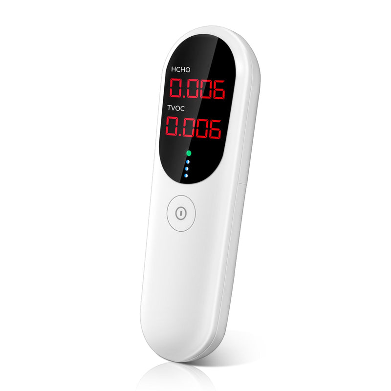 Air Quality Monitor,Indoor Formaldehyde Detector, TVOC Tester for Indoor Air Pollution Detection - Confined Space Test Air Quality for Home,Office and Various Occasion (Black) Black