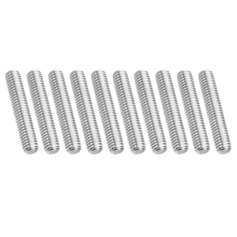 [Australia - AusPower] - PATIKIL 3/8"-16 UNC 304 Stainless Steel Fully Threaded Rod, 10Pcs 2" Length Long Threaded Screw Right Hand Threads All Threaded Rod Studs for Anchoring Bolt, Clamps, Hangers and U-Bolts 3/8"-16 x 2" 