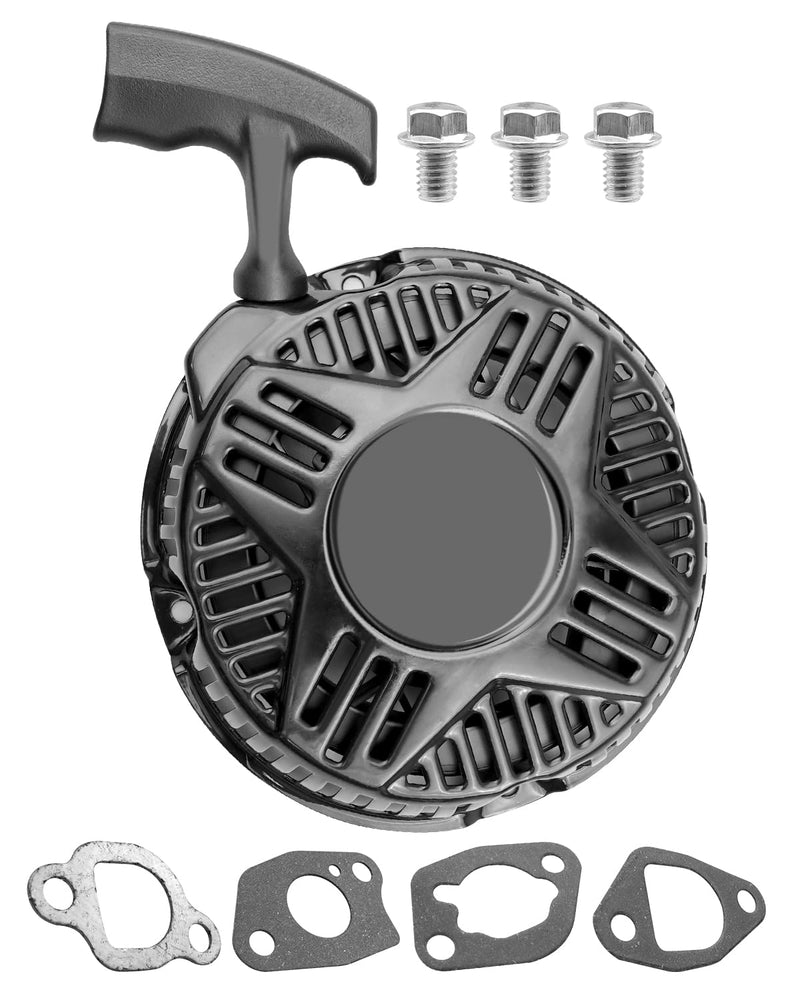 Recoil Starter Assembly Fit for Westinghouse 212cc Engine WPX2700 Pressure Washer DuroStar 208cc 210cc 224cc Engine DS4000S Wen GN4500 DF475T Portable Generator, with Bolts & Gaskets